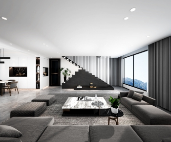 Post Modern Style A Living Room-ID:776650922