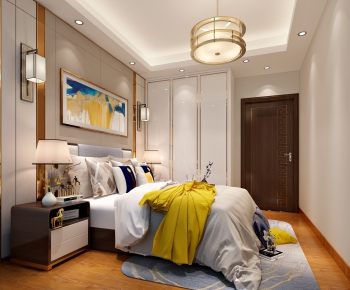 New Chinese Style Bedroom-ID:565322876