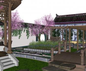 New Chinese Style Courtyard/landscape-ID:619872523