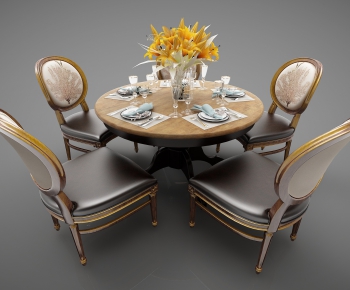 European Style Dining Table And Chairs-ID:835489447