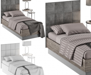 Modern Single Bed-ID:643042179