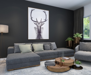 Nordic Style A Living Room-ID:256886822