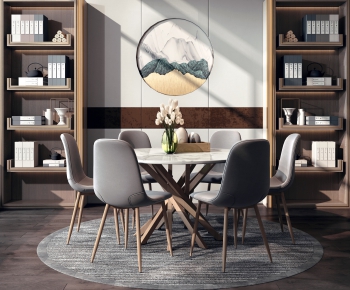 Nordic Style Dining Table And Chairs-ID:511661362