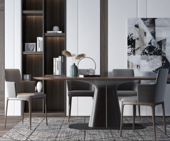 Modern Dining Table And Chairs-ID:948878539