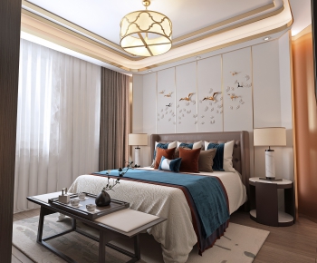 New Chinese Style Bedroom-ID:918605226