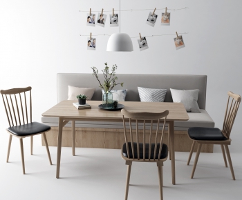 Nordic Style Dining Table And Chairs-ID:376007827