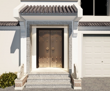 New Chinese Style Facade Element-ID:772254764