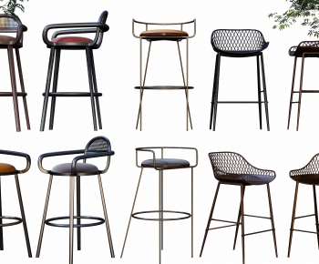 Industrial Style Bar Chair-ID:419488212