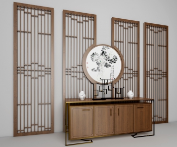 New Chinese Style Side Cabinet/Entrance Cabinet-ID:867500857
