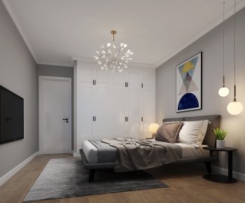 Nordic Style Bedroom-ID:293337443