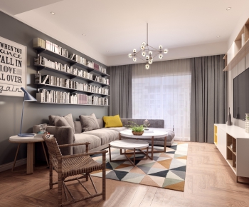 Modern A Living Room-ID:207772182