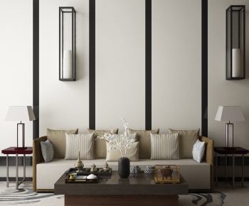 New Chinese Style Sofa Combination-ID:628754211