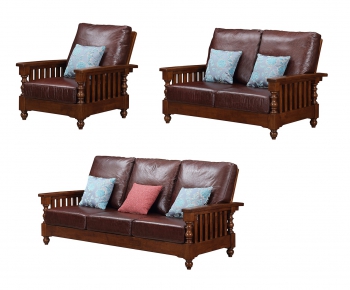 American Style Sofa Combination-ID:572700644