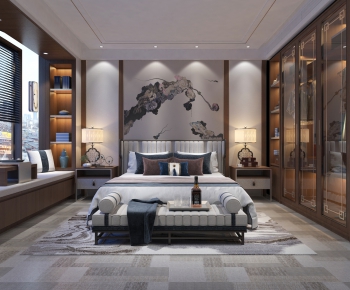 New Chinese Style Bedroom-ID:546334464