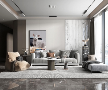 Modern A Living Room-ID:614019258