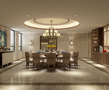 New Chinese Style Dining Room-ID:163834834