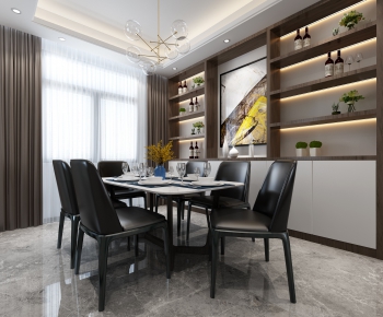 Post Modern Style Dining Room-ID:693552961