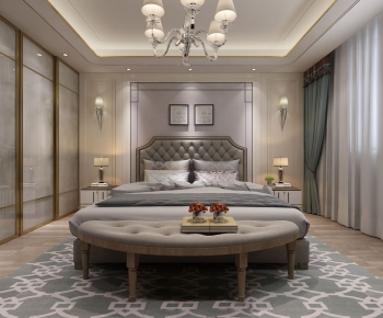 Simple European Style Bedroom-ID:561456136