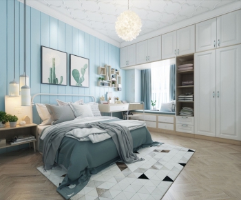 Nordic Style Bedroom-ID:484392746