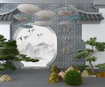 New Chinese Style Garden-ID:380802765