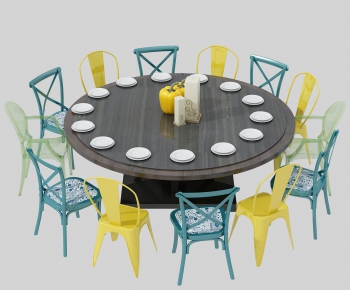 Nordic Style Dining Table And Chairs-ID:909548571