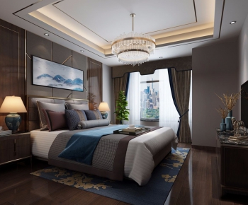 New Chinese Style Bedroom-ID:211045323