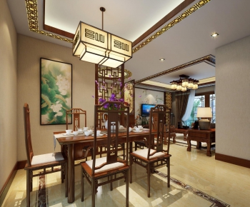 Chinese Style A Living Room-ID:382194536