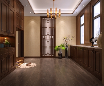New Chinese Style Hallway-ID:398368494