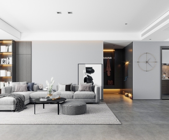 Modern A Living Room-ID:513603766