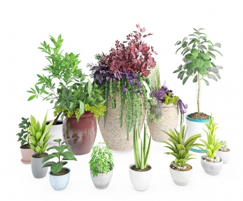 Modern Potted Green Plant-ID:754276113