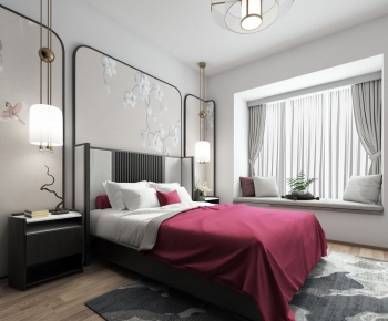 New Chinese Style Bedroom-ID:767058669