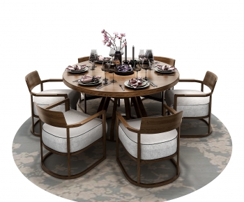 New Chinese Style Dining Table And Chairs-ID:228414244