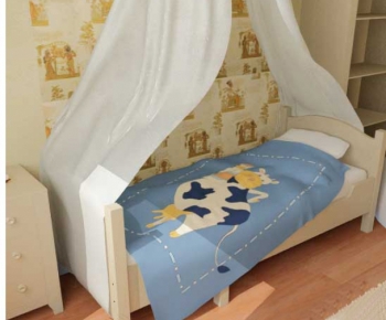 European Style Child's Bed-ID:889610843