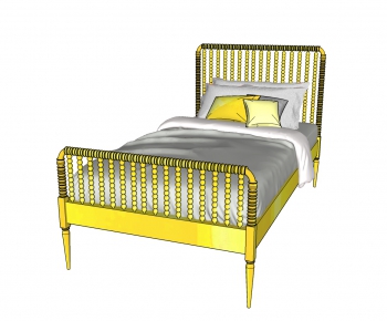 Modern Single Bed-ID:643661469