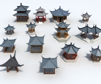 New Chinese Style Ancient Architectural Buildings-ID:698305473
