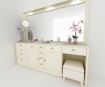 European Style Bathroom Cabinet-ID:228556839