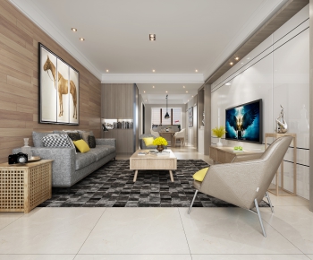 Modern A Living Room-ID:412068977