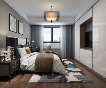 New Chinese Style Bedroom-ID:236019965