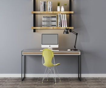 Modern Computer Desk And Chair-ID:509109166