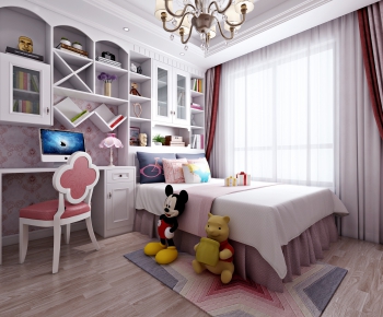 Simple European Style Girl's Room Daughter's Room-ID:876914616