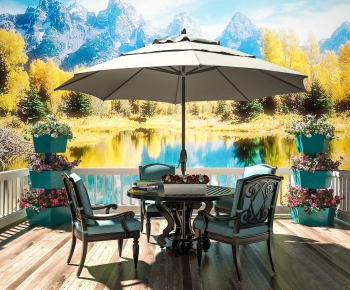 European Style Outdoor Tables And Chairs-ID:709151396
