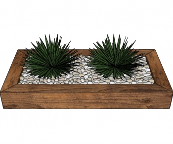 Modern Potted Green Plant-ID:884327399