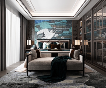 New Chinese Style Bedroom-ID:407226652