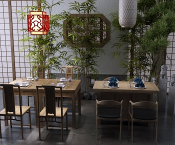 New Chinese Style Dining Table And Chairs-ID:843269881