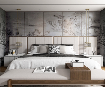 New Chinese Style Bedroom-ID:405961339