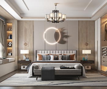 New Chinese Style Bedroom-ID:307224186