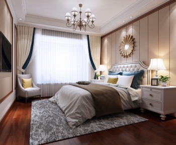 Simple European Style Bedroom-ID:109214453