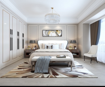 Simple European Style Bedroom-ID:730008887