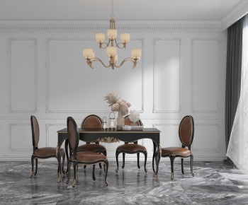 European Style Dining Table And Chairs-ID:671254952