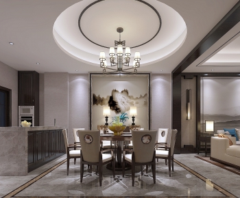 New Chinese Style Dining Room-ID:827577336